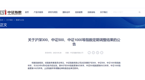 聚辰股份(688123)入選中證1000指數(shù)成分股
